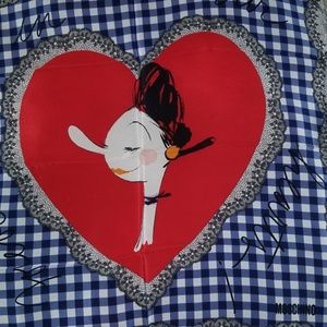 Moschino Vintage 2005 Olive Oyl Silk Scarf